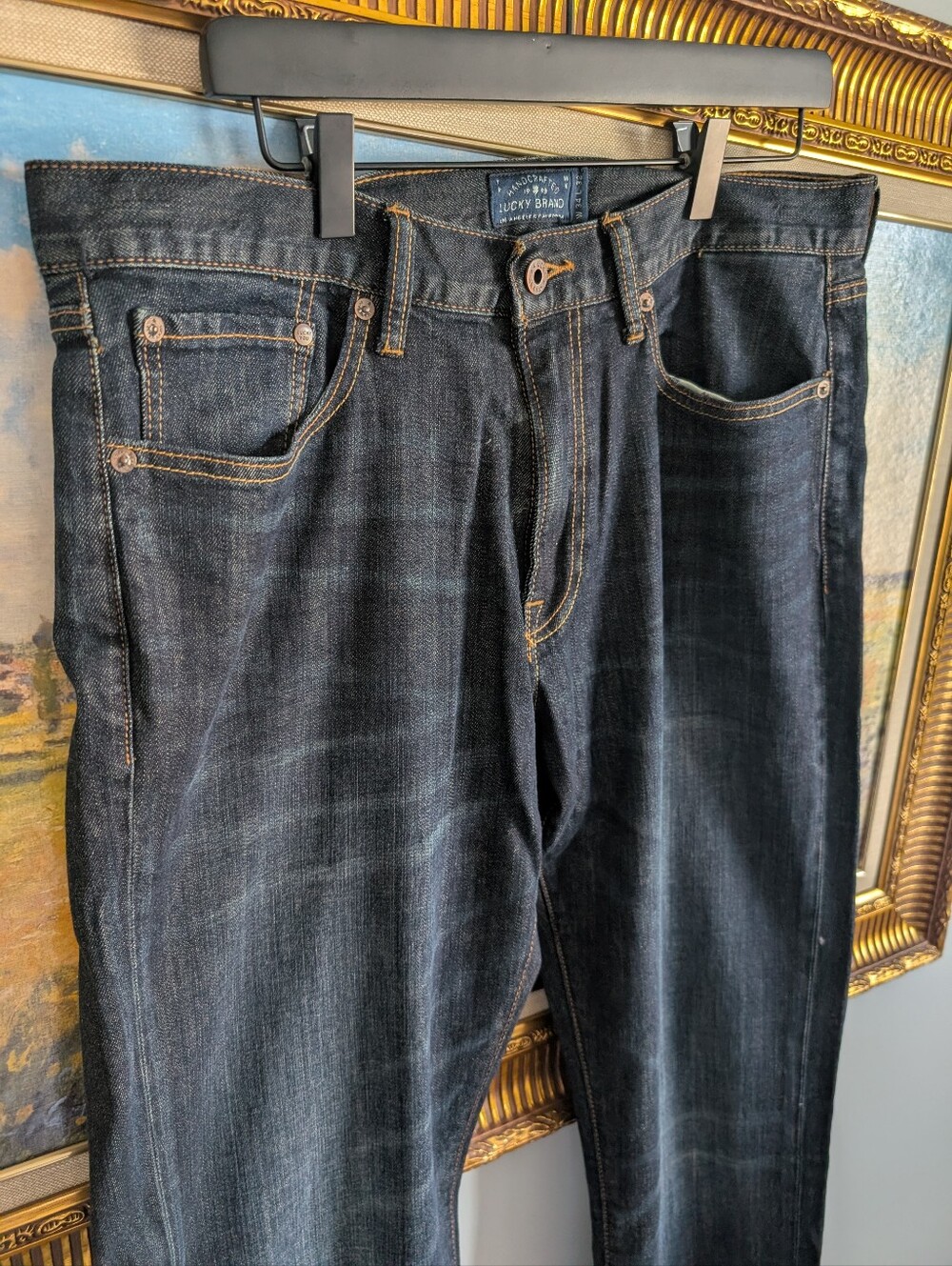 Lucky Brand 410 Canadian Indigo Black Athletic Fit Jeans